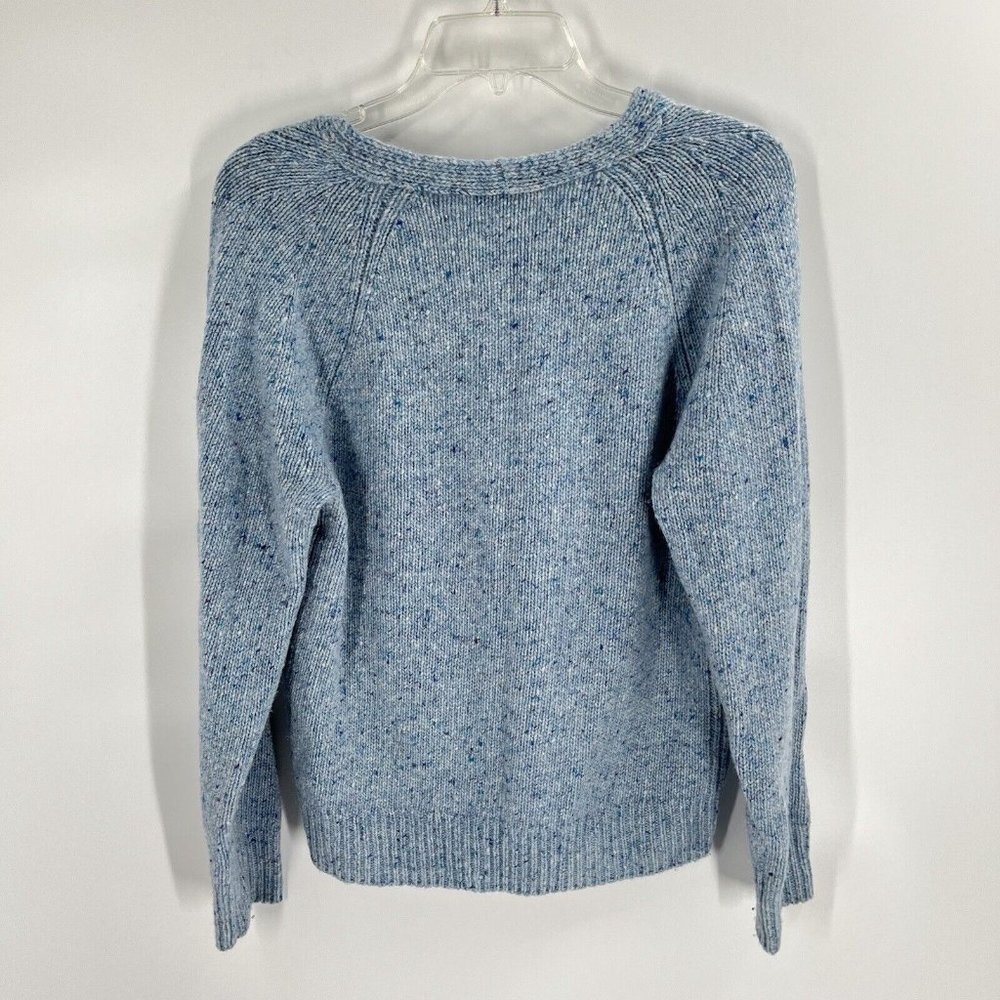 Vince Light Blue V Neck Sweater Knit Wool Alpaca Sz Small - Picture 6 of 6